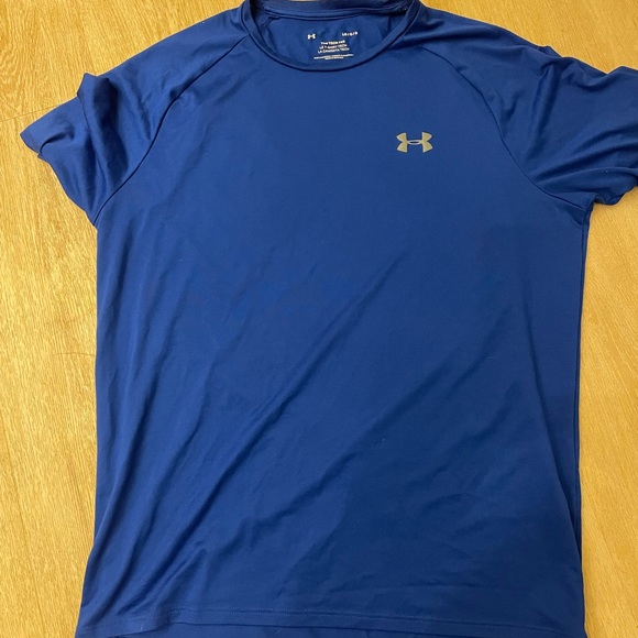 Under Armour Shirts Underarmour Blue Workout Shirt Poshmark